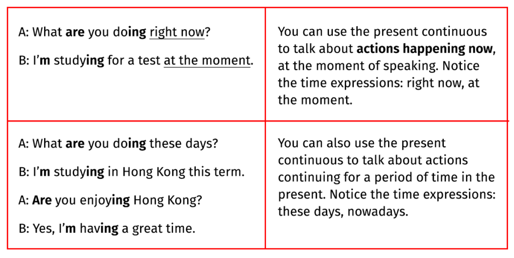 Presente contínuo em inglês: aprenda como e quando usar